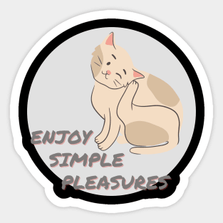 Simple Pleasures Kitty Cat Sticker